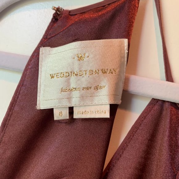 Banana Republic/Weddington Way Mauve Bridesmaids Dress with pockets - Picture 6 of 6